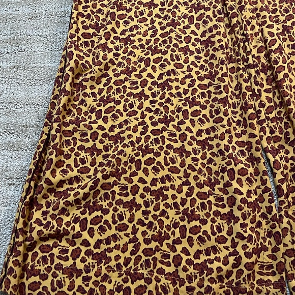 Free People Bennie pants- leopard wide leg high waist - Picture 4 of 6